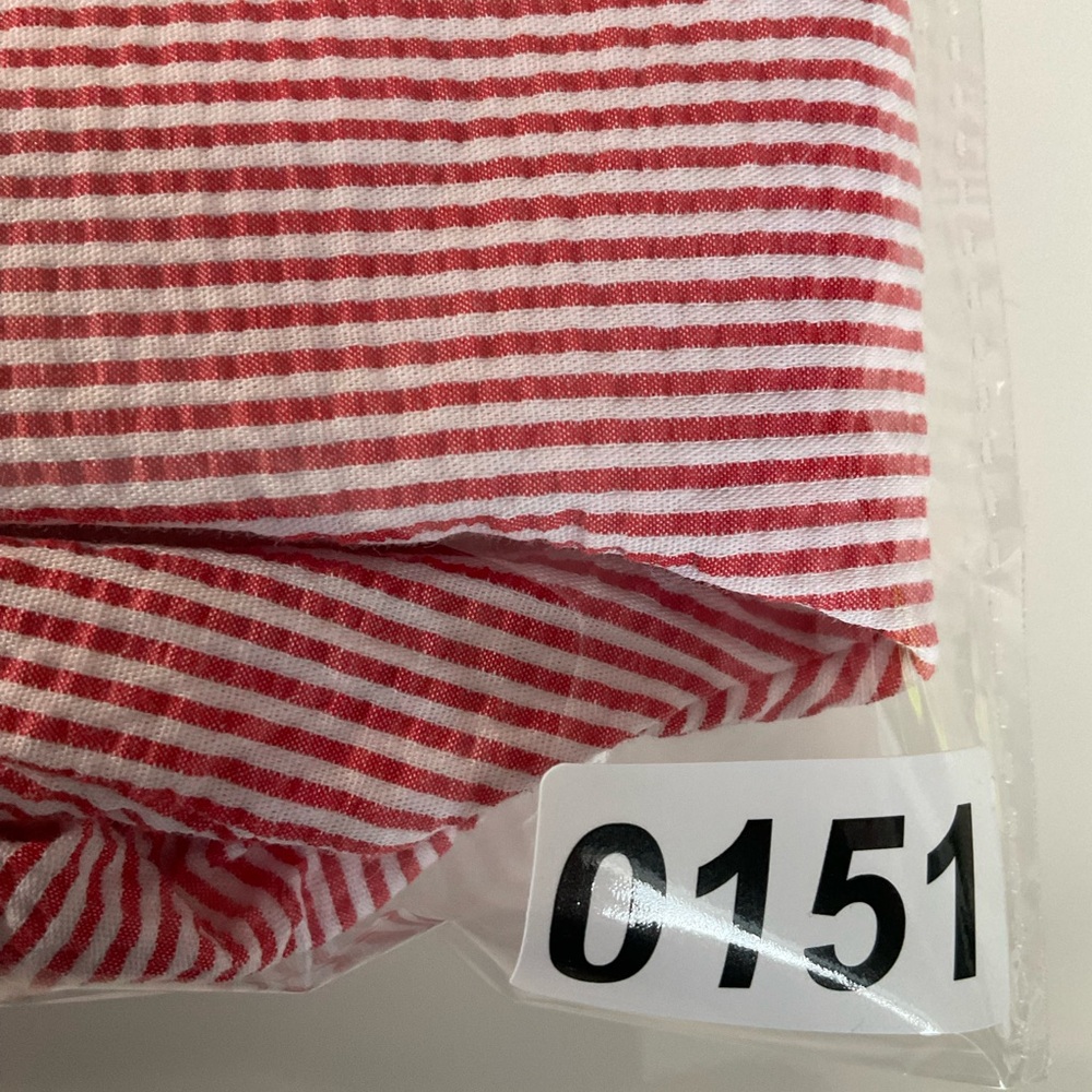Talbots Red and White Striped Seersucker Crop Pants Size 10 - Woman - Picture 8 of 8